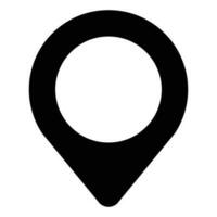 simple shape vector icon of location point