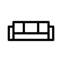 sofá icono vector símbolo diseño ilustración