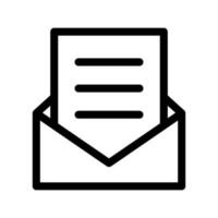 abierto correo electrónico icono vector símbolo diseño ilustración