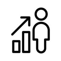 Job Promotion Icon Vector Symbol Design Illustration