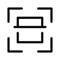escanear icono vector símbolo diseño ilustración