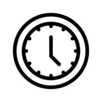 Clock Icon Vector Symbol Design Illustration