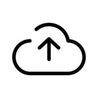 Cloud Upload Icon Vector Symbol Design Illustration