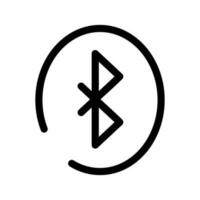 Bluetooth icono vector símbolo diseño ilustración