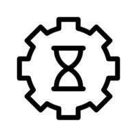 Time Management Icon Vector Symbol Design Illustration