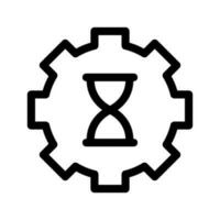 Time Management Icon Vector Symbol Design Illustration