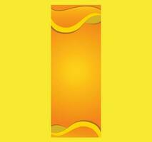 Yellow Stand Banner Background vector
