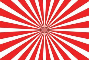 Red and white burst retro starburst background vector
