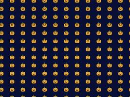 pumpkin Halloween seamless pattern, background, backdrop vector