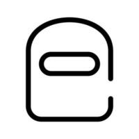 Welder Helmet Icon Vector Symbol Design Illustration