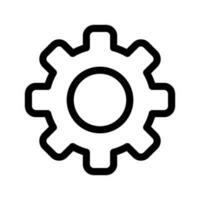 Gear Icon Vector Symbol Design Illustration