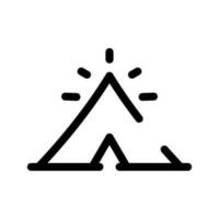 Tent Icon Vector Symbol Design Illustration