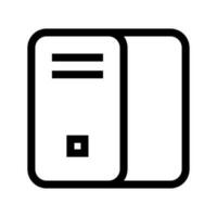 Computer Server Icon Vector Symbol Design Illustration