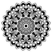 Mandala for coloring book page, tattoo, henna, decoration. stock illustration vector