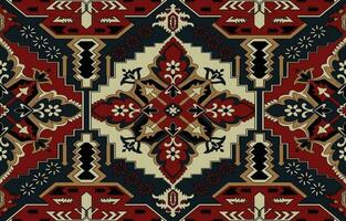 navajo pattern.Persian rug.Aztec tribal.seamless geometric pattern. Indigenous ethnic carpet. Ethnicity. Red carpet, the story of the fire war. vector