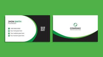 Minimal business card design trendy corporate card design vector