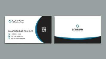 Corporate business card and professional business card visiting card vector