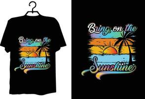 Summer t shirt design vector