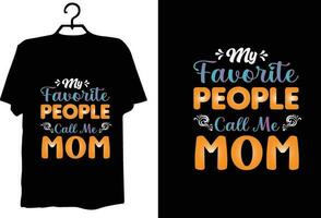 diseño de camiseta de mamá vector