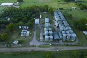 Agricultural site top view photo