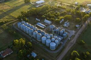 Agriculture farm aerial view photo