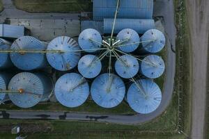 Agriculture farm aerial view photo