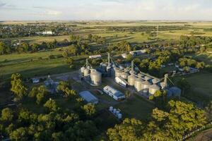 Agriculture farm aerial view photo