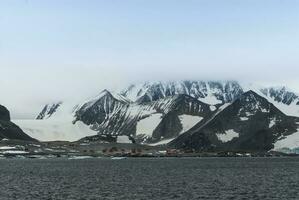 Antarctica slopes view photo