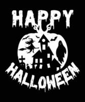 Halloween tshirt design. Happy halloween vector