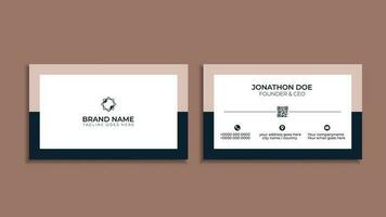 Professional business card deign and corporate business card design minimal visiting card trendy business card fresh name card design vector