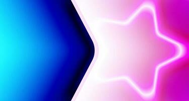 abstract star banner. blue gradient with abstract pink star background. vector design eps 10