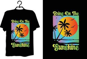 Summer t shirt design vector