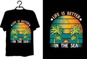 Summer t shirt design vector