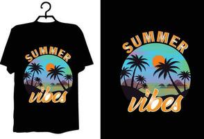 diseño de camiseta de verano vector