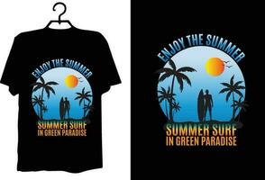 Summer t shirt design vector