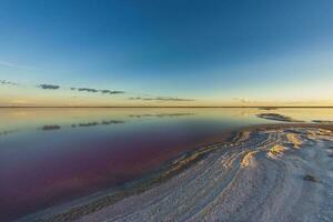 a view of the sky and water from a fish eye lens photo