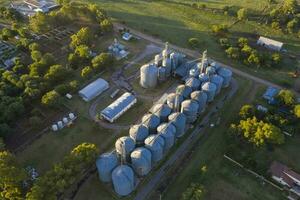 Agriculture farm aerial view photo