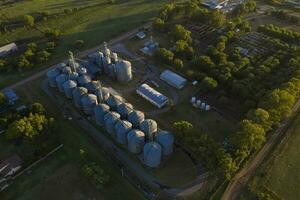 Agriculture farm aerial view photo