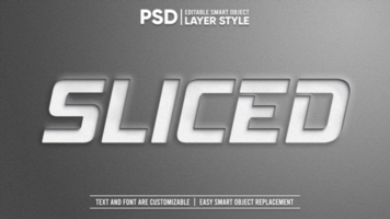 Elegant Black and White Paper Sliced Editable Text Effect Smart Object Layer Style Mockup psd