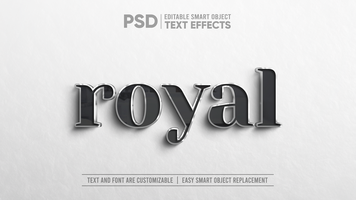 3d realistisk elegant svart med silver- ram text redigerbar smart objekt attrapp psd