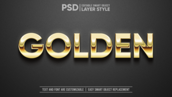 3d d'or texte ou logo sur noir granit modifiable intelligent objet maquette texte effet psd