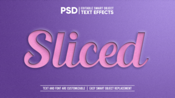 Paper Cutout Editable Smart Object Text Effect psd