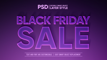 Black Friday Long Shadows Smart Object Layer Effect psd