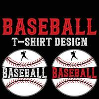 regalo gracioso béisbol camiseta diseño vector