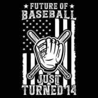 gift funny baseball t-shirt design vector