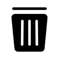 basura icono vector símbolo diseño ilustración