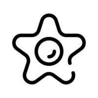 frito huevo icono vector símbolo diseño ilustración
