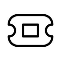 Ticket Icon Vector Symbol Design Illustration