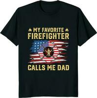 gracioso bombero camiseta diseño, estados unidos bombero camiseta ,bombero camiseta vector