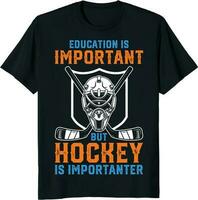 gift funny hockey t-shirt design vector